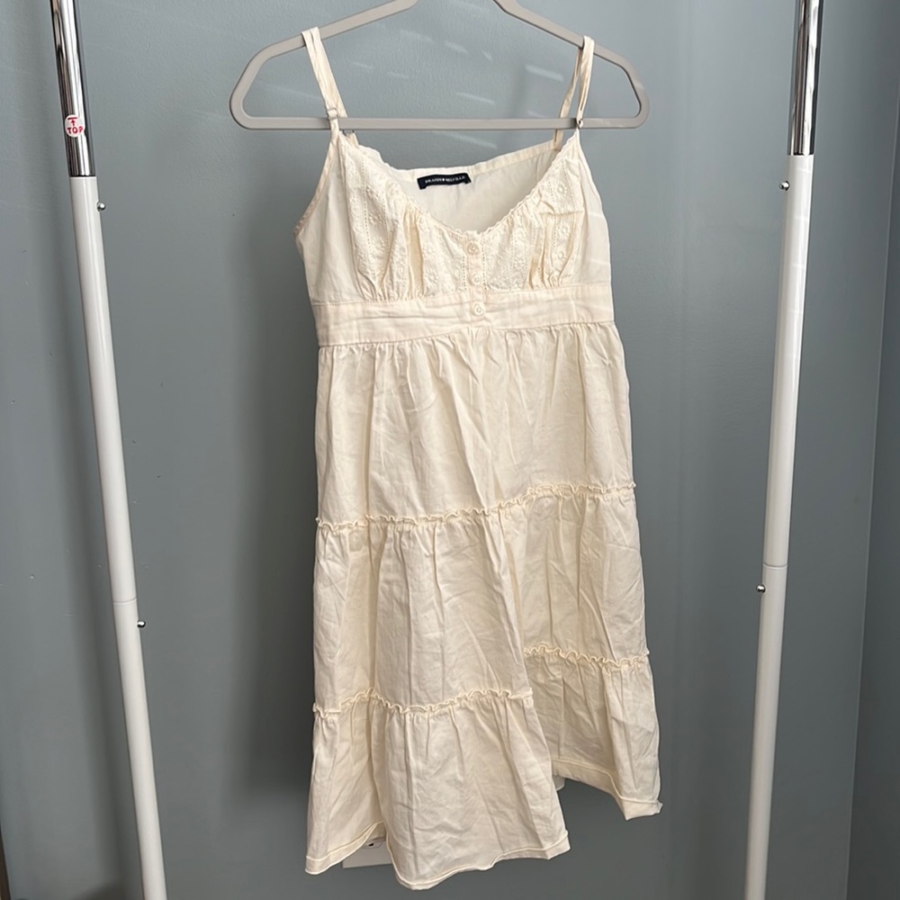 Cream colored sun dress, Brandy Melville, OS